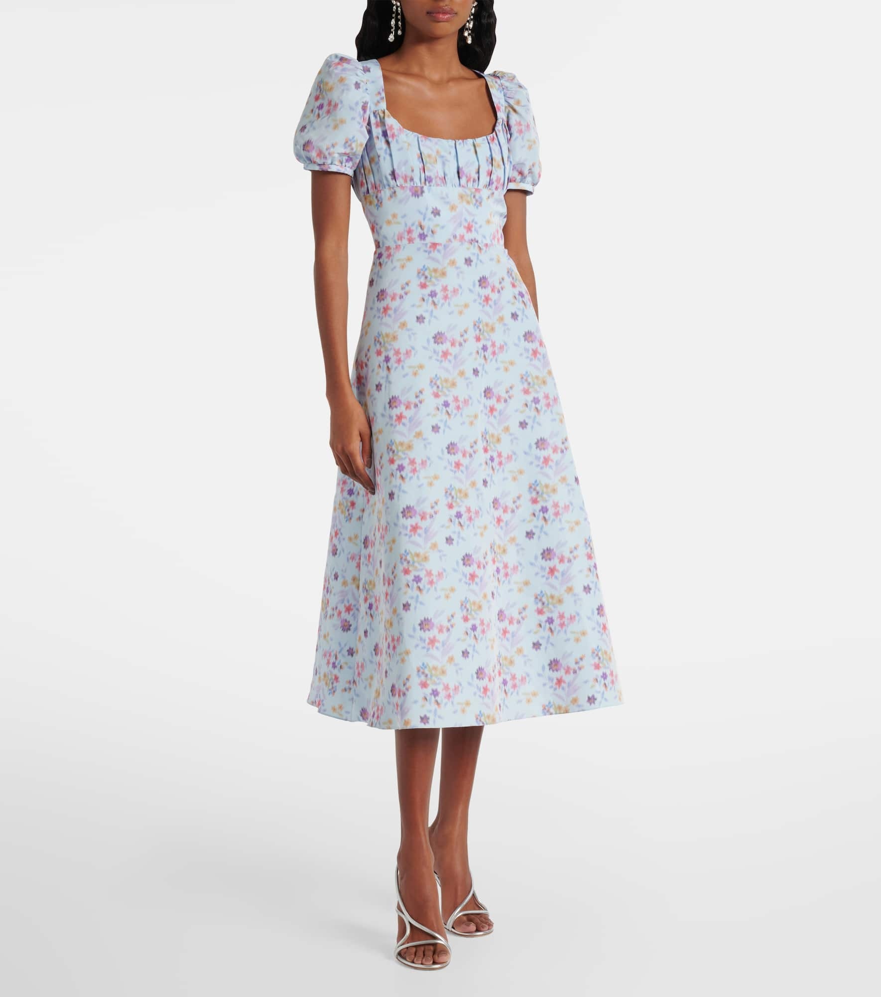 Elora floral ikat midi dress - 2