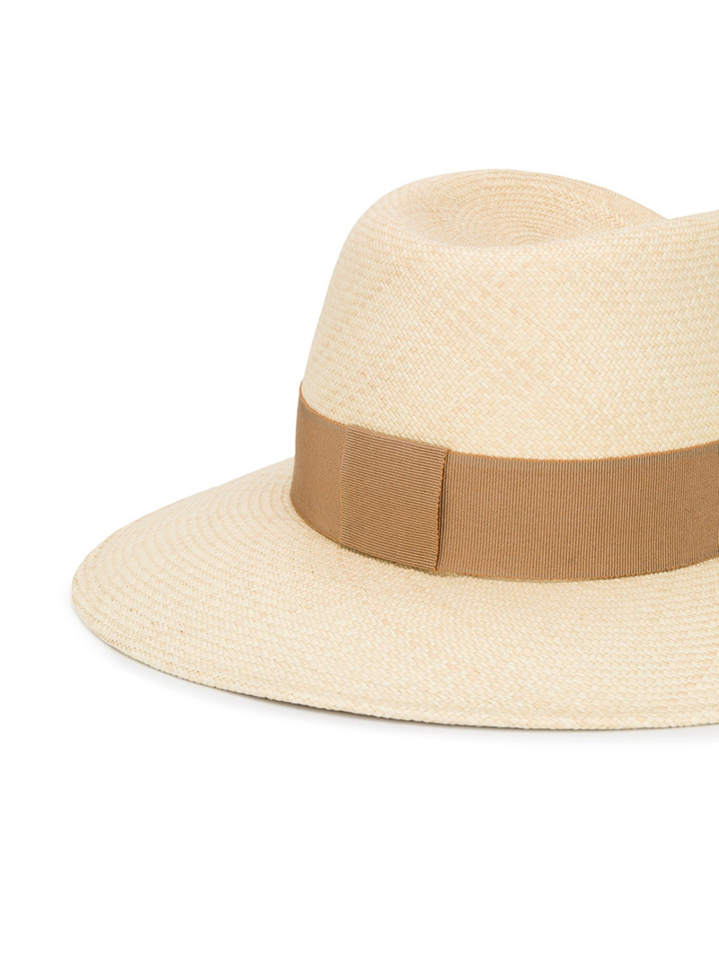 MAISON MICHEL Virginie straw Fedora hat outlook