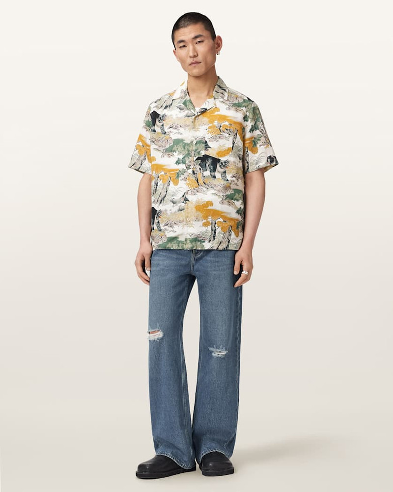 WADER SHORT SLEEVE LINEN BLEND SHIRT 5