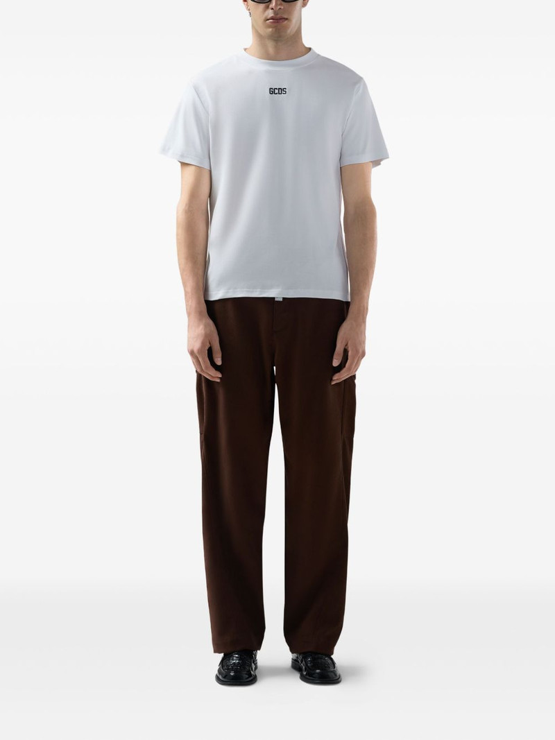 GCDS drawstring cotton pants outlook