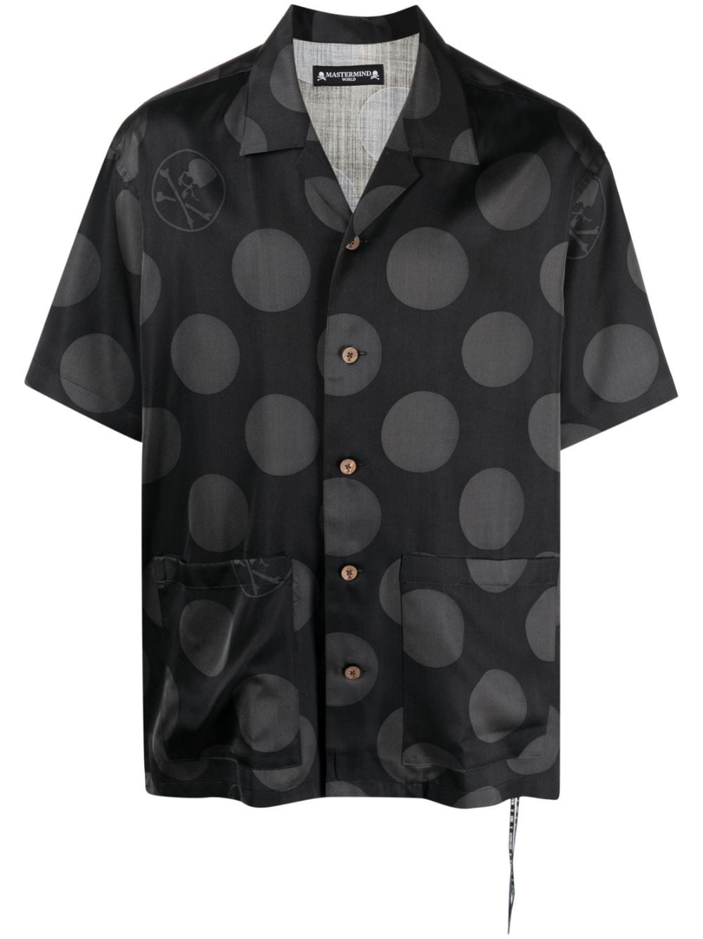 polka-dot silk shirt - 1