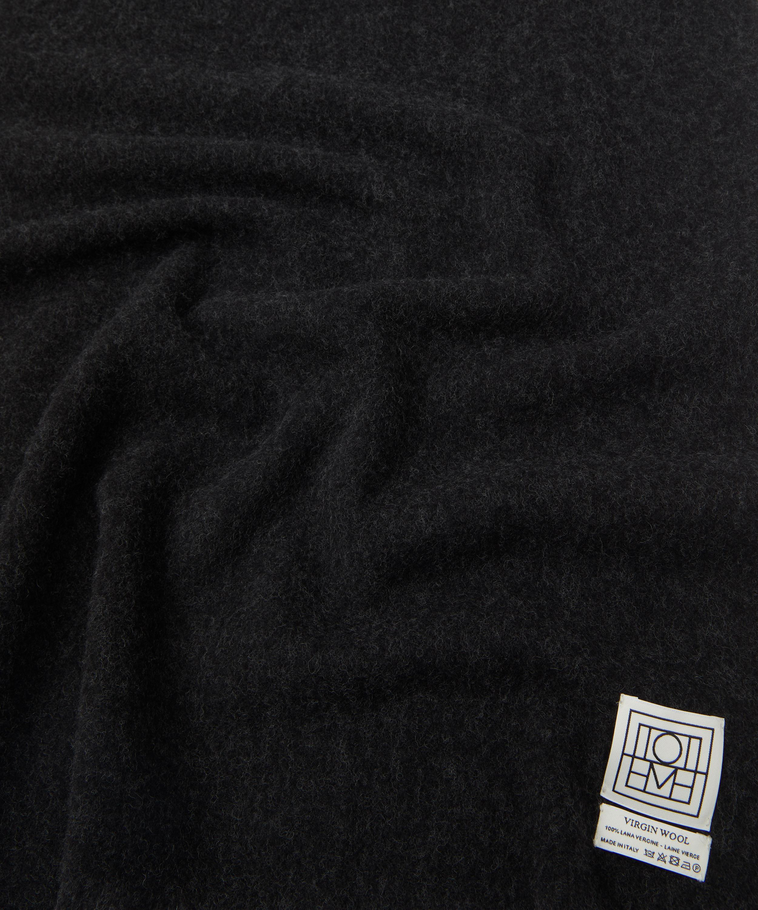 Wide Classic Wool Scarf - 4