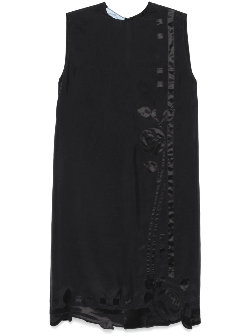 Floral-appliqué Midi Dress 1