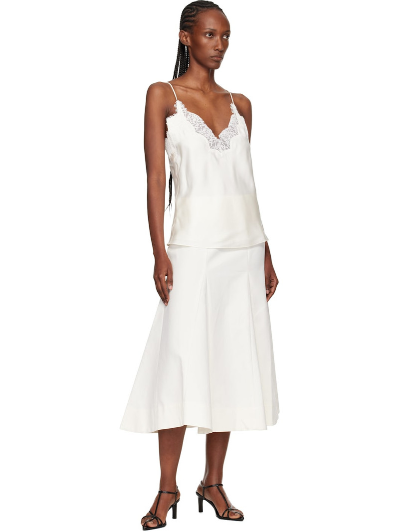 RÓHE Off-White Lace Silk Camisole outlook