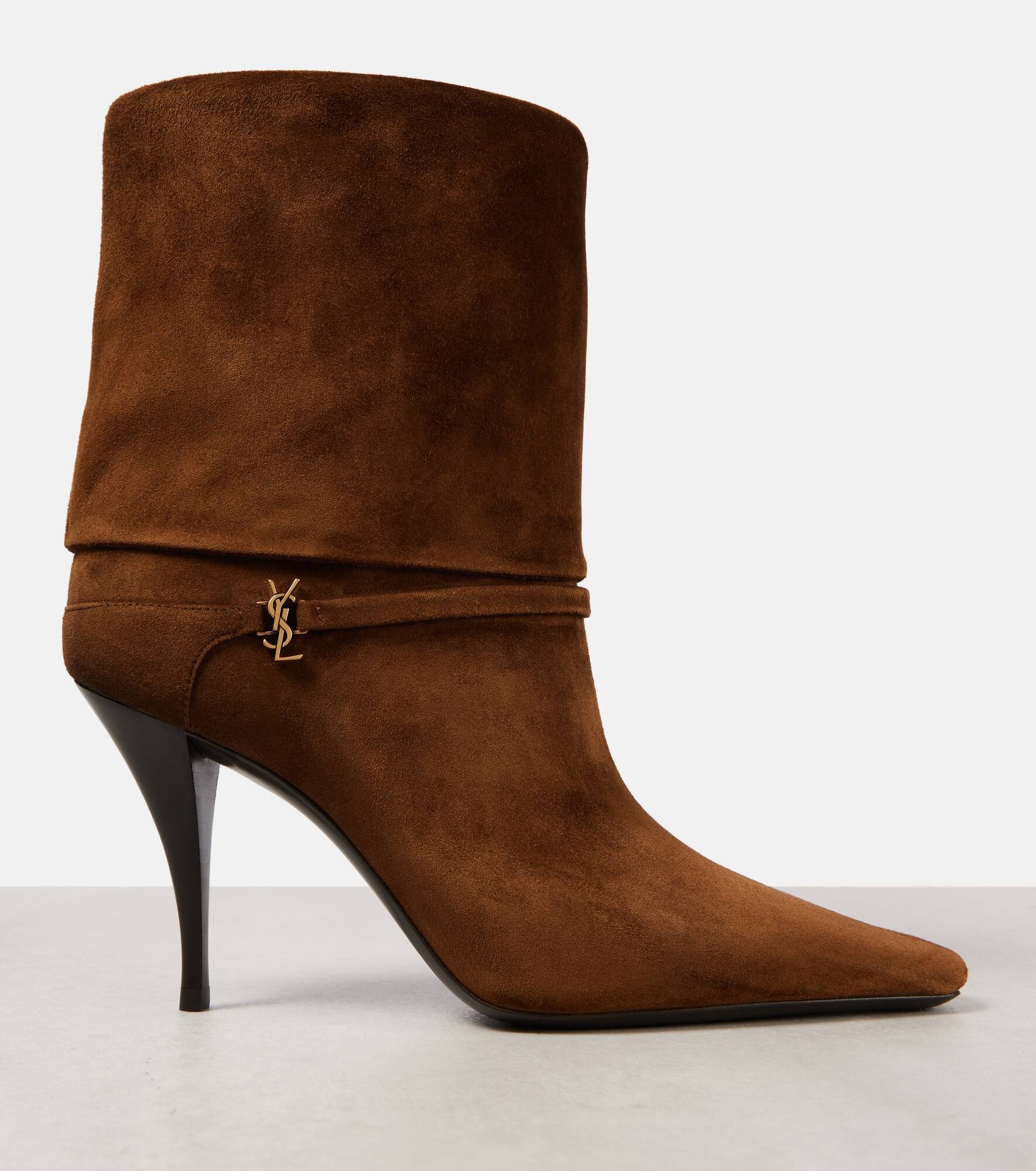 Vicky 90 suede booties - 5