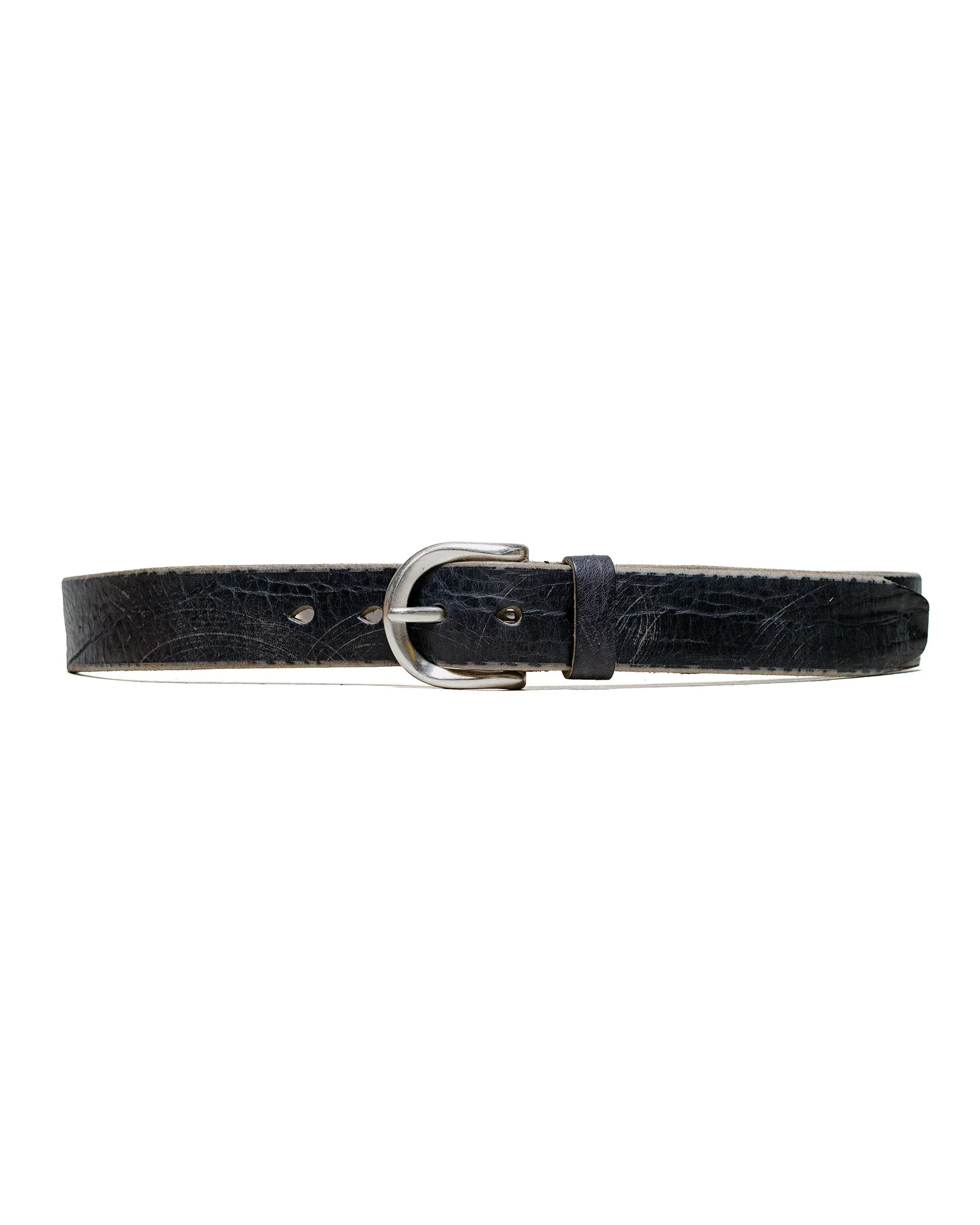 Belt 3.5CM Soft Coal Torn Bovine - 1