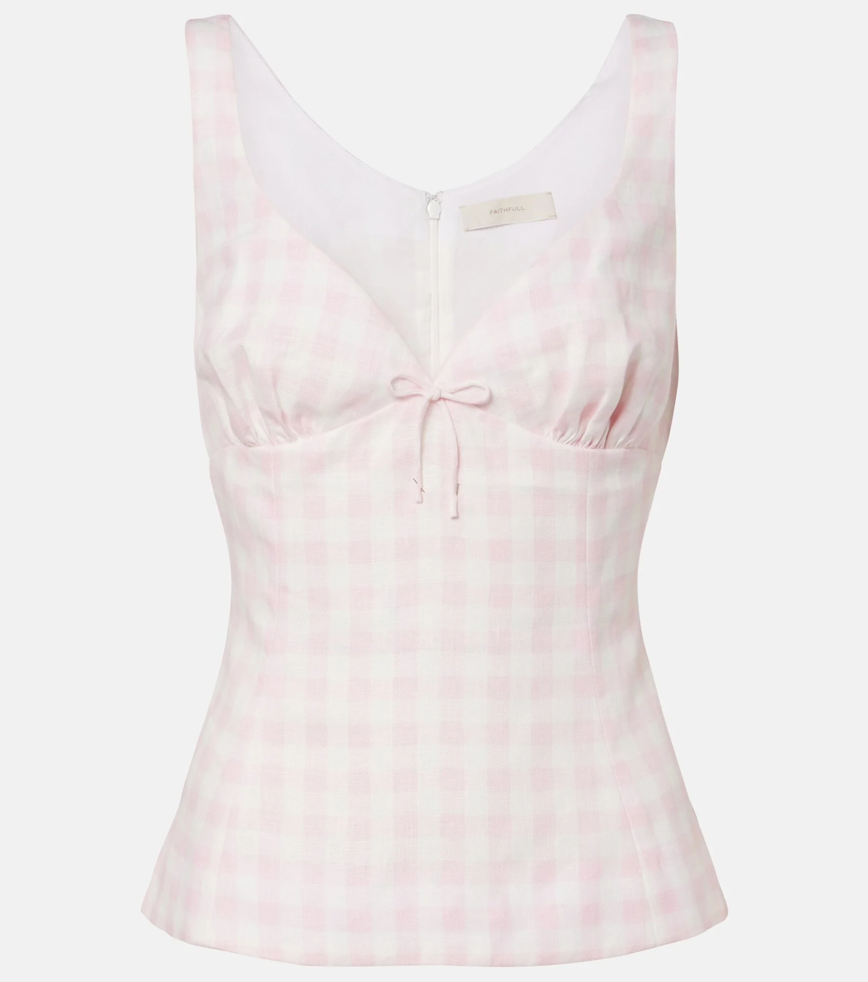 Maturba gingham linen top - 1