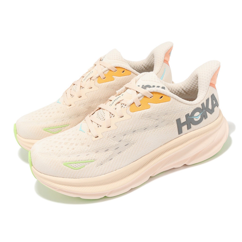 (WMNS) HOKA ONE ONE Clifton 9 Wide 'Vanilla Astral' 1132211-VLS - 3