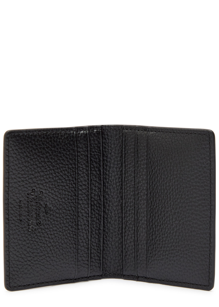 Vivienne Westwood Orb Faux Grained Leather Card Holder - 3