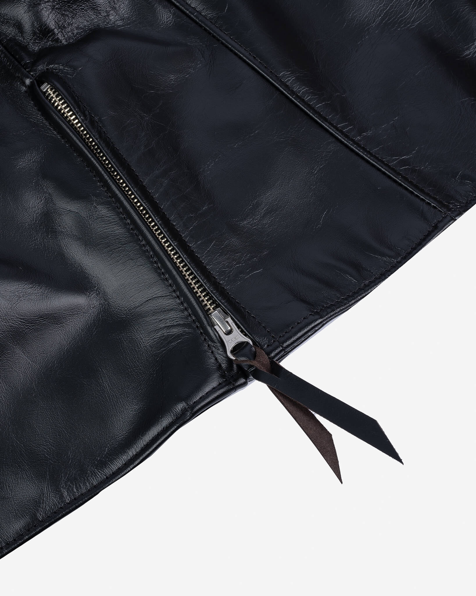 IHJ-35-BLK Japanese Horsehide Rider’s Jacket - Black (Tea-Core Dyed) - 14