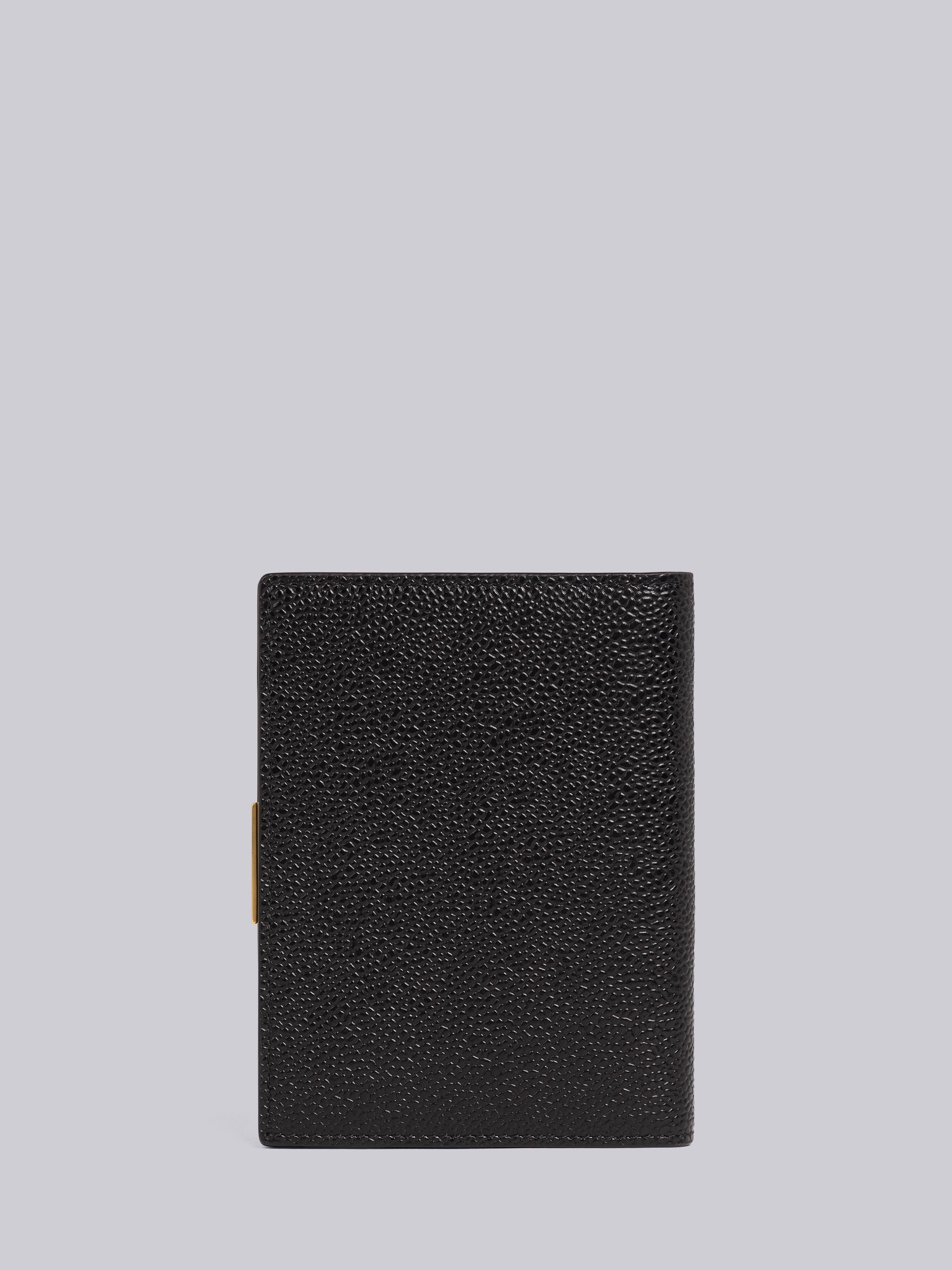 Pebble Grain Leather Lock Passport Holder - 4