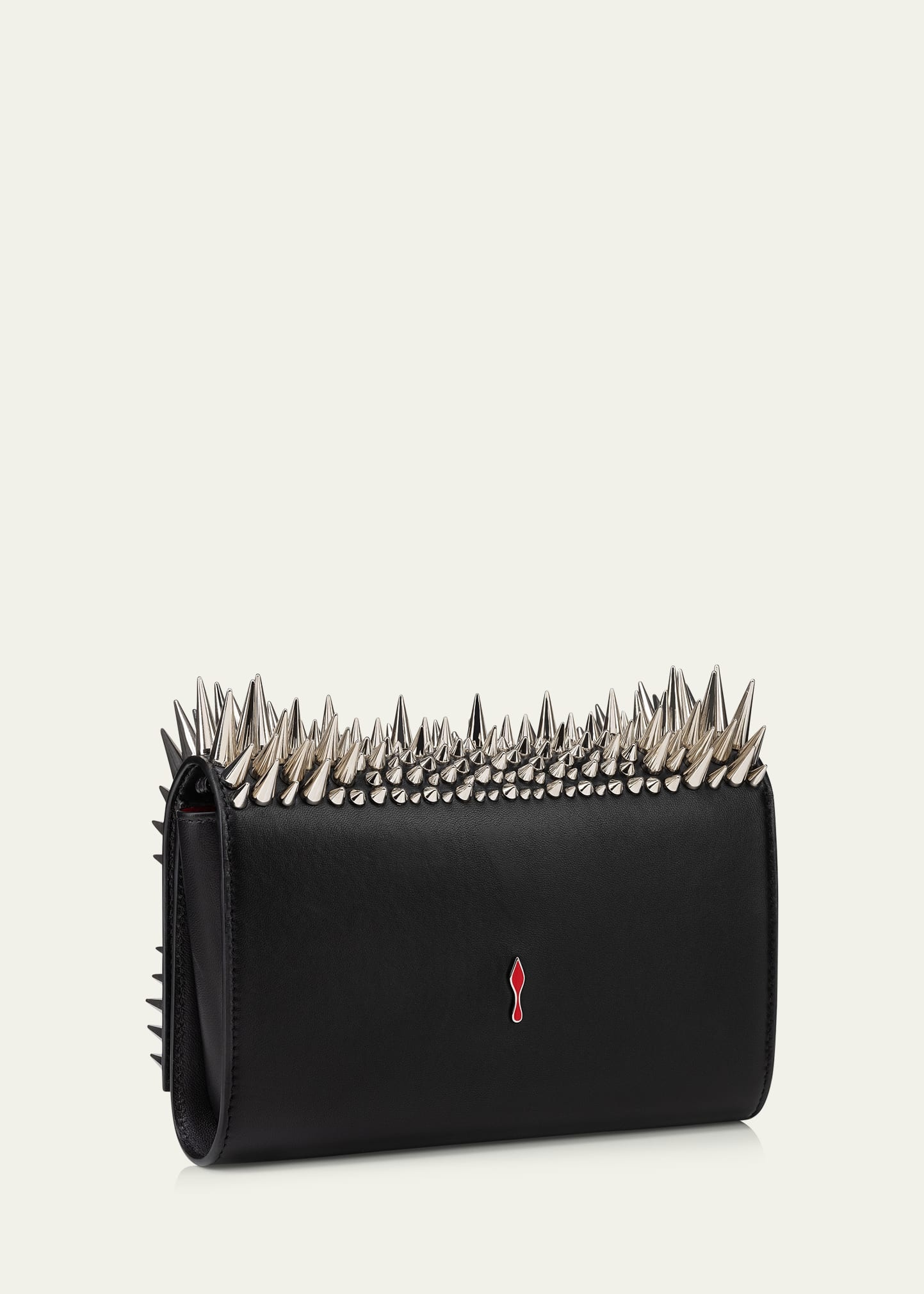 Paloma Spike Leather Clutch Bag - 3