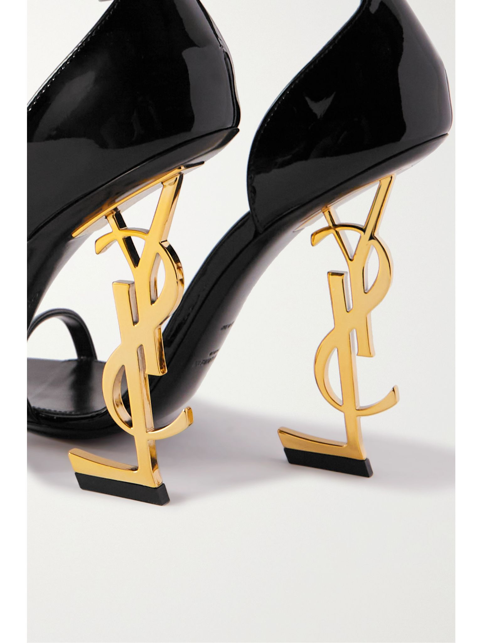 Opyum embellished patent-leather sandals Black - 4