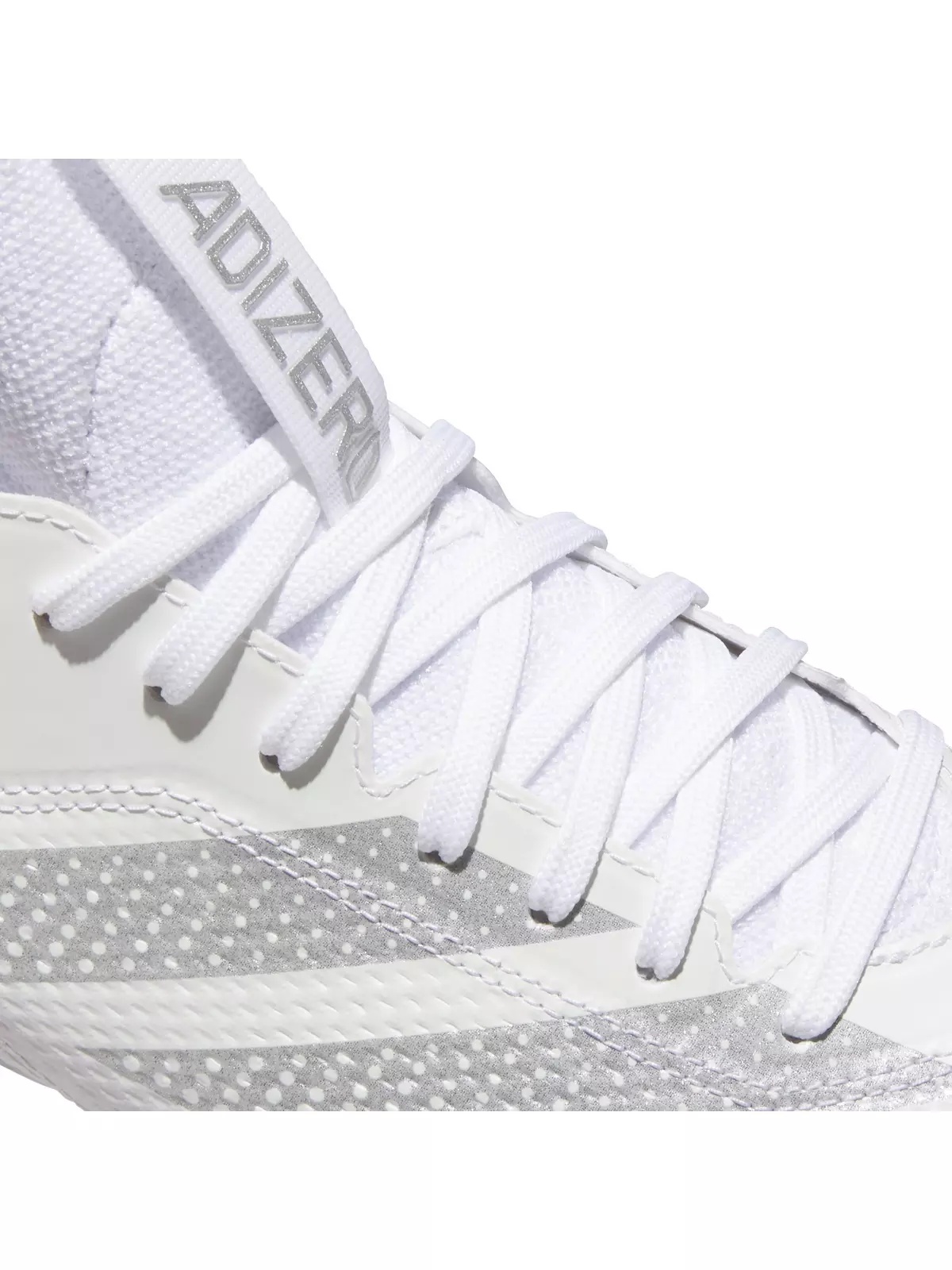 Adizero Impact "Ftwr White/Silver Metallic/Ftwr White" Unisex Football Cleat - 7