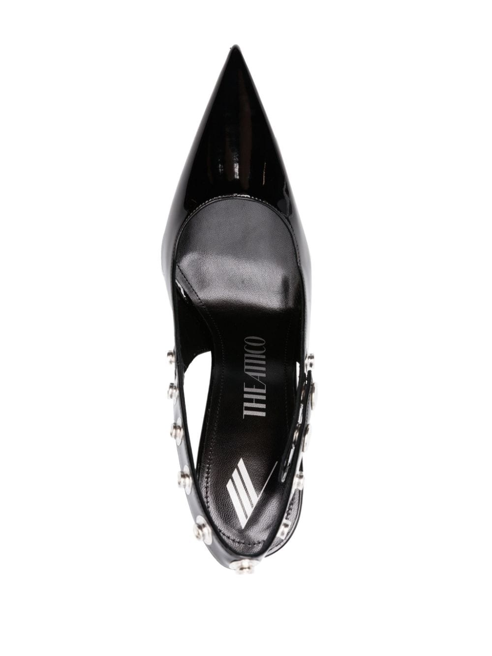 105mm stud-embellished patent leather pumps - 4