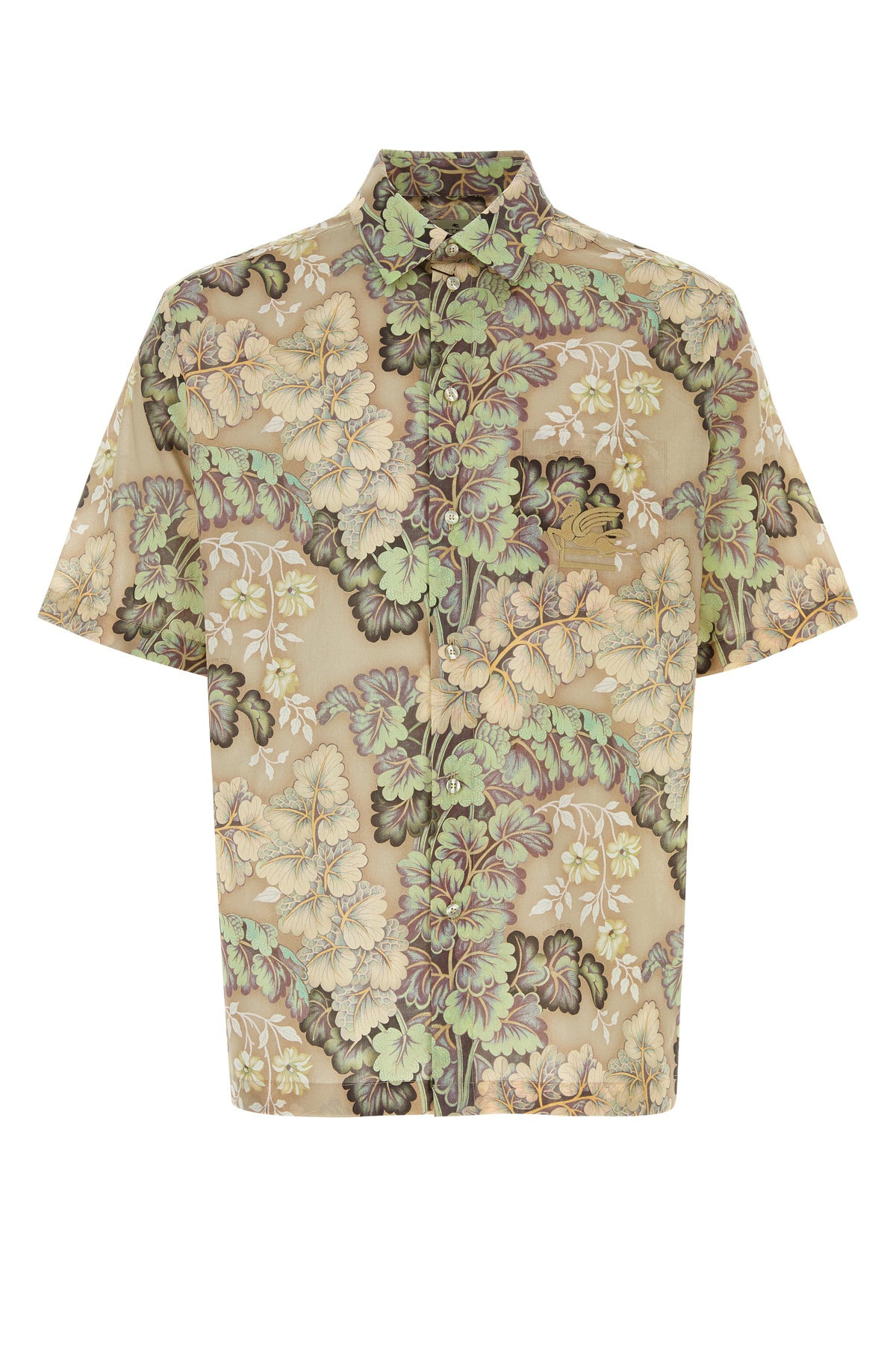 Printed cotton shirt - 1