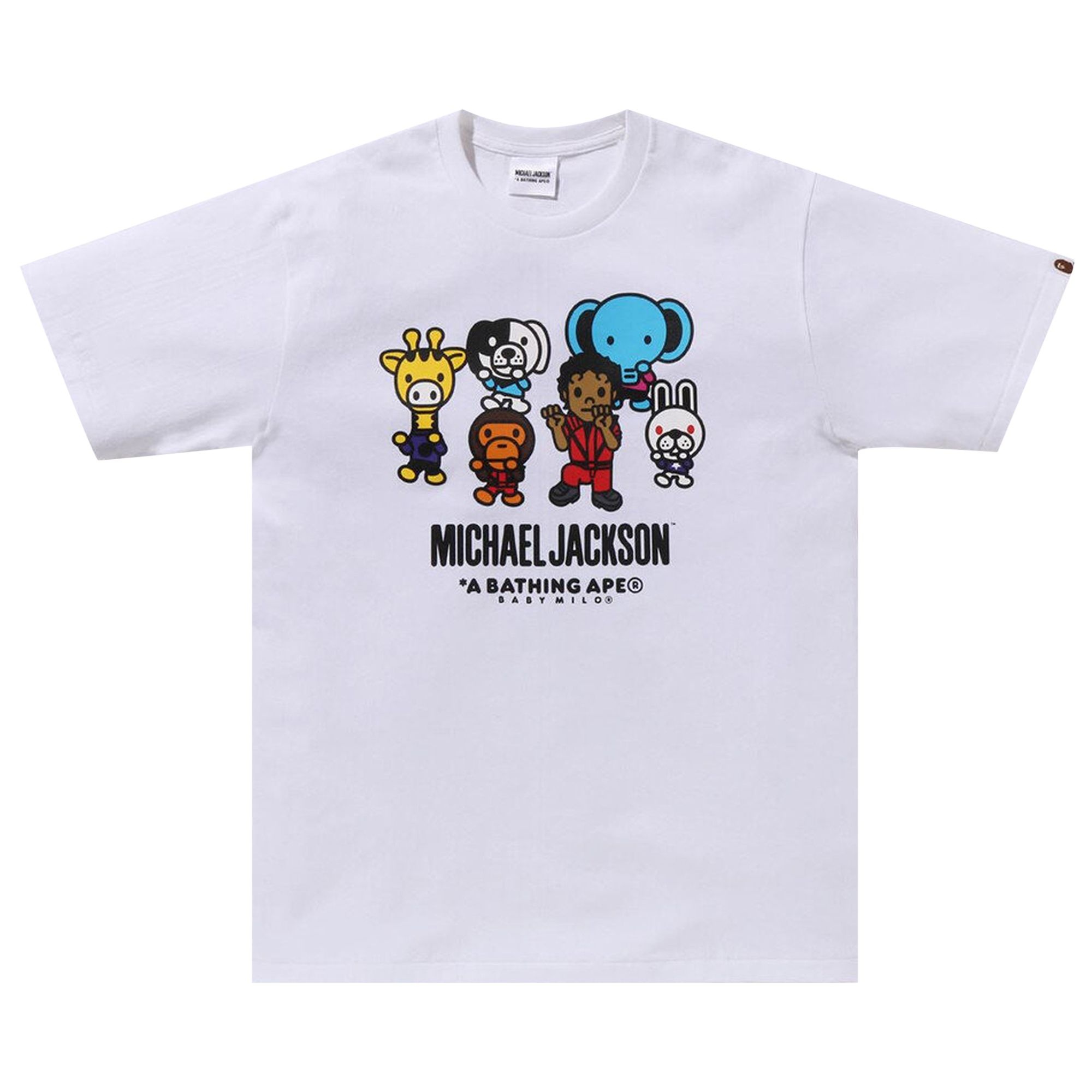 BAPE x Michael Jackson Baby Milo Tee 'White' - 1