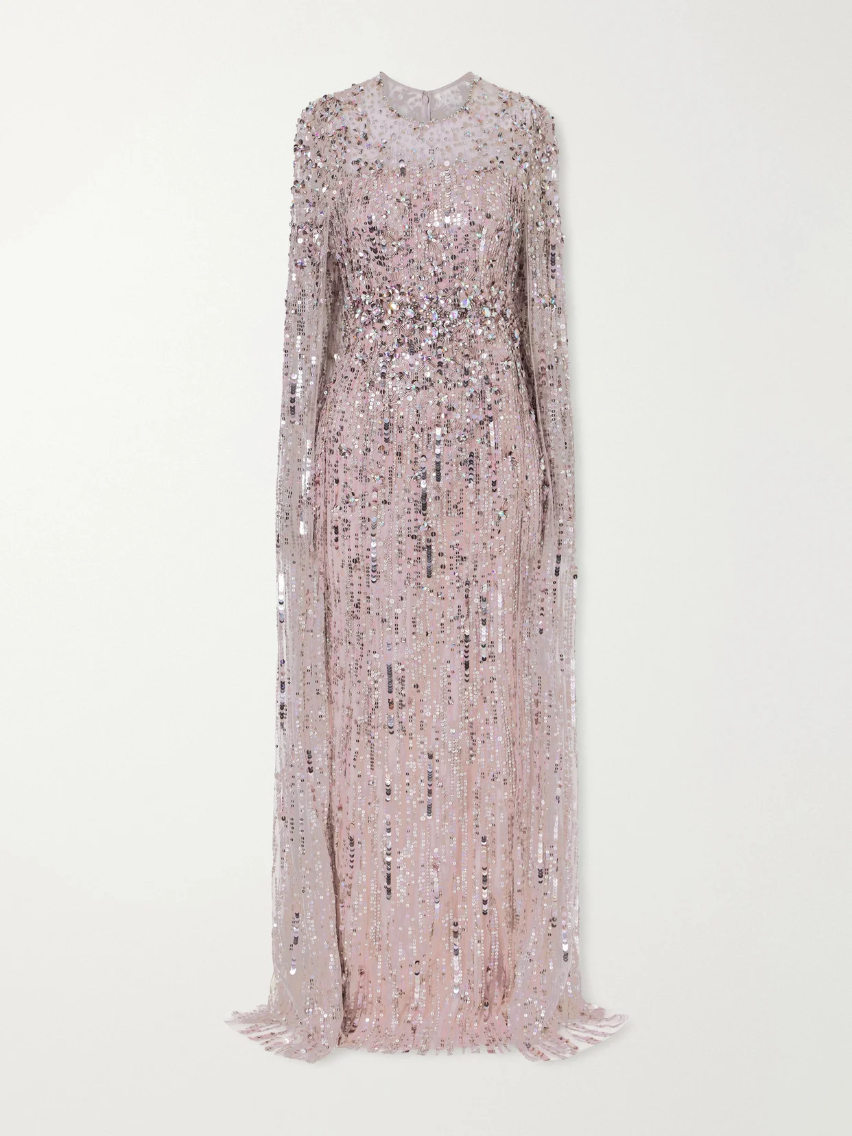 Ruby Sequined Tulle Gown - 1