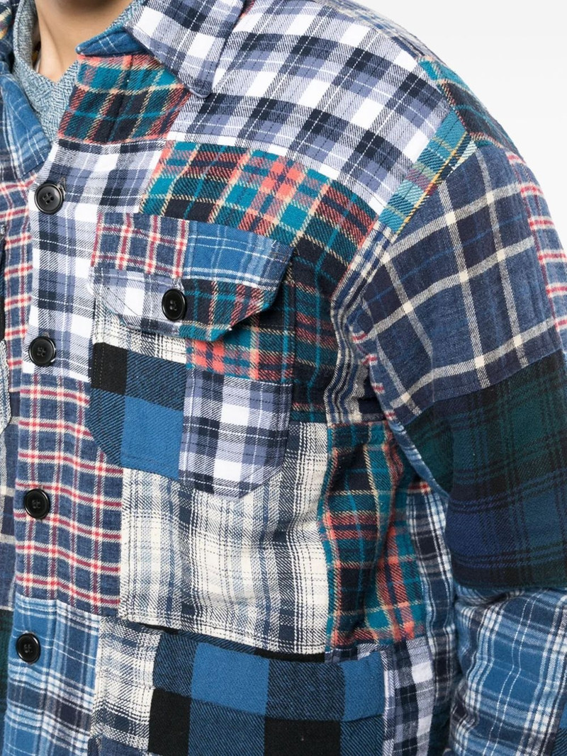 patchwork cotton shirt jacket 5