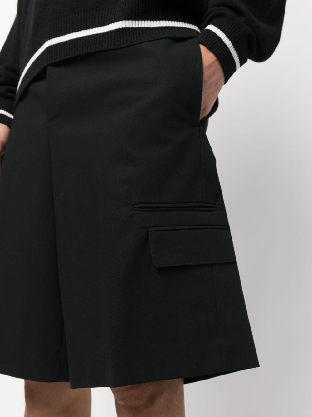 tailored cotton shorts - 5