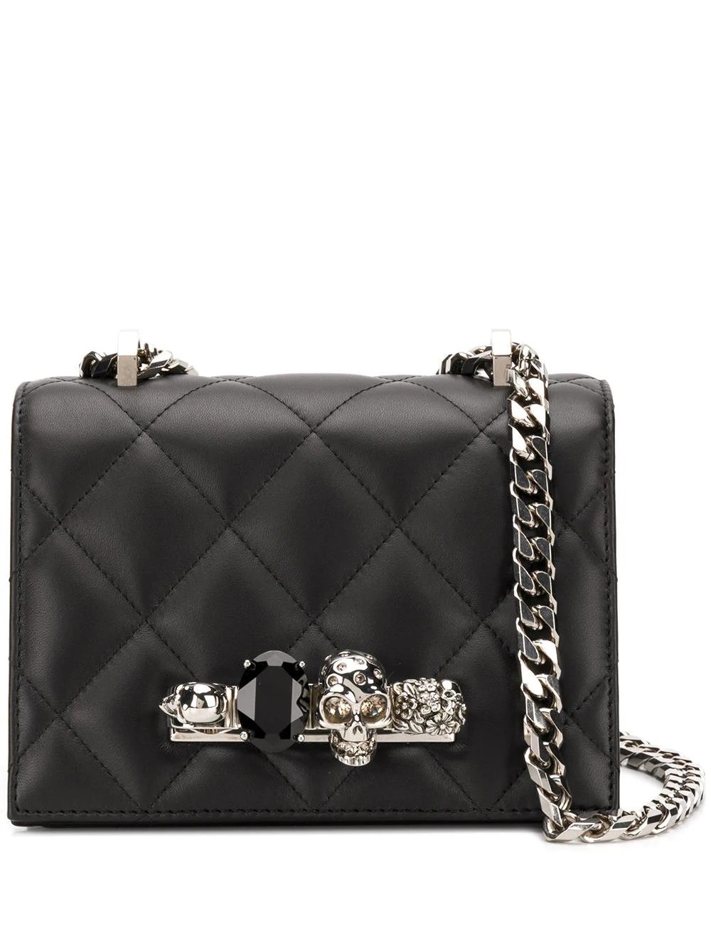 embellished quilted crossbody - 1