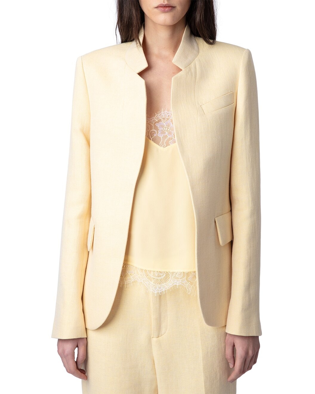 Zadig & Voltaire Very Lin Lurex Linen-Blend Blazer - 1
