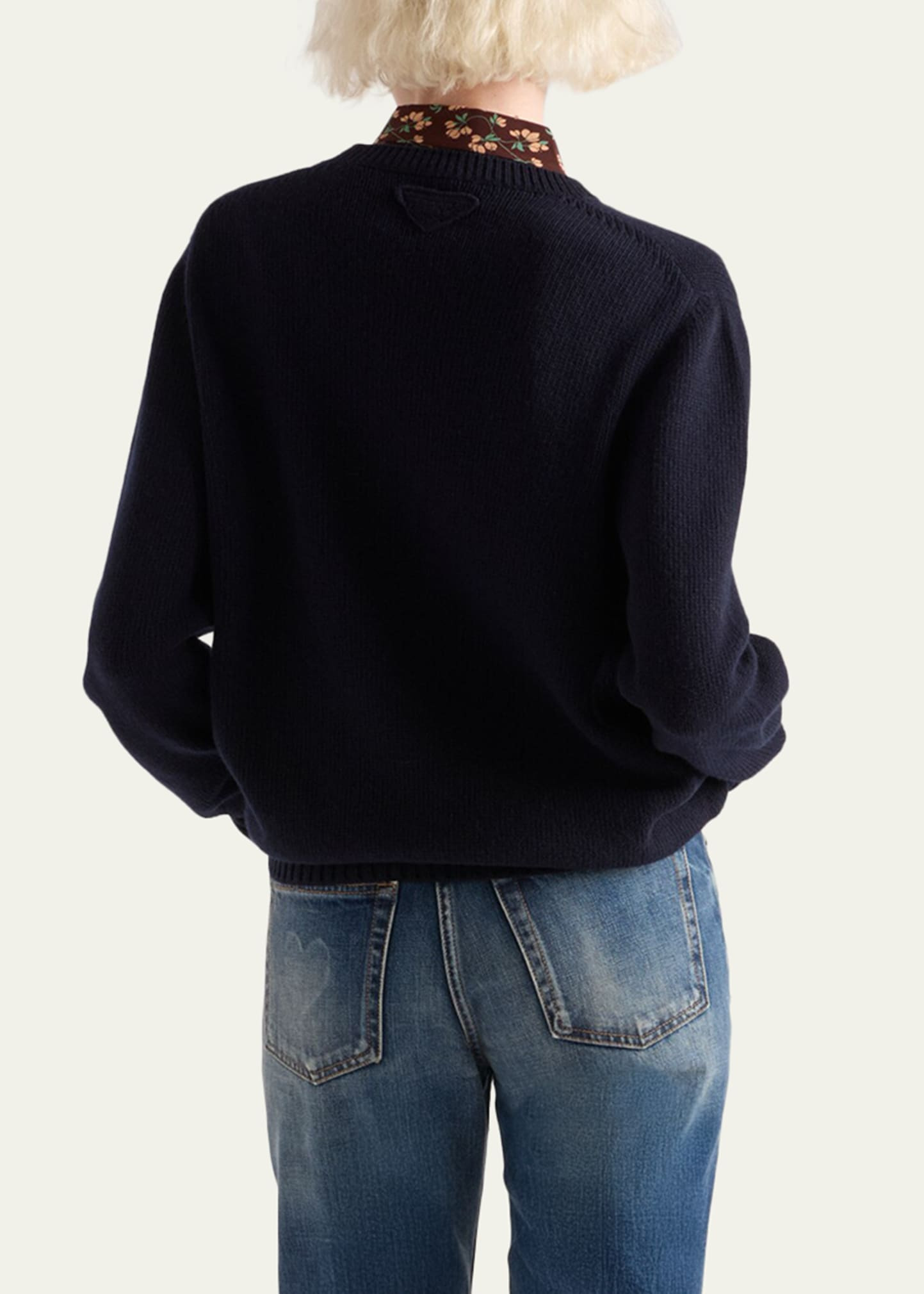Cashmere Wool Crew-Neck Sweater - 3