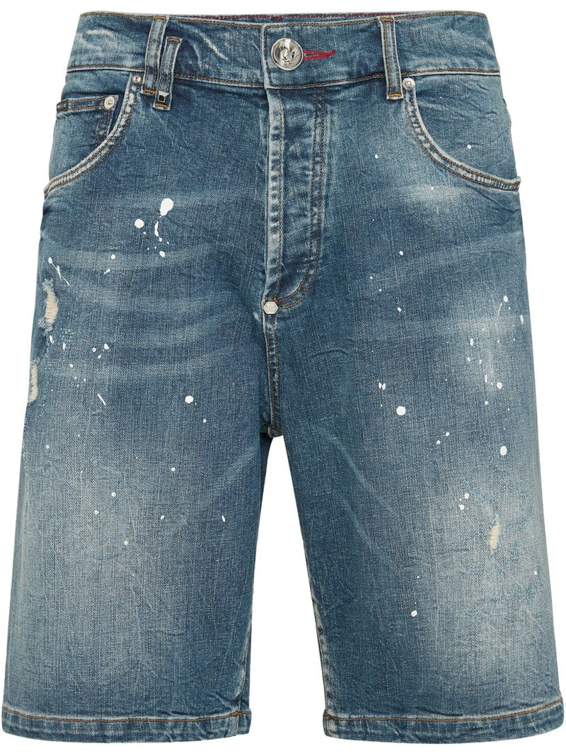 Formentera Skulls denim shorts 1