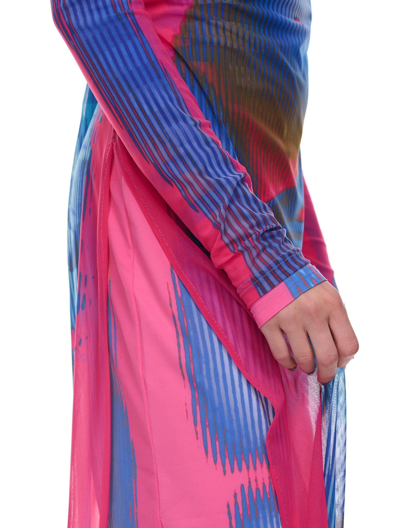 Pink & Blue Body Morph Dress - 4