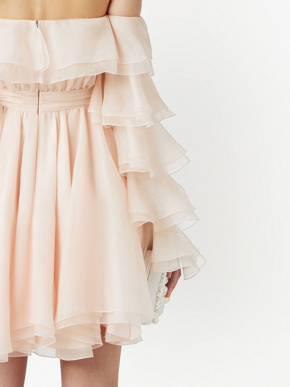 off-shoulder ruffled minidress - 5