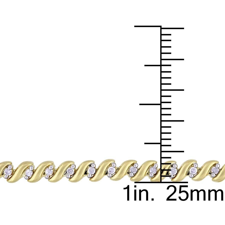 Amour - AMOUR 3 Pc Set Of 3/4 CT TW Diamond Bolo Bracelets In White, Yellow and Rose Plated Sterling Silver - 4