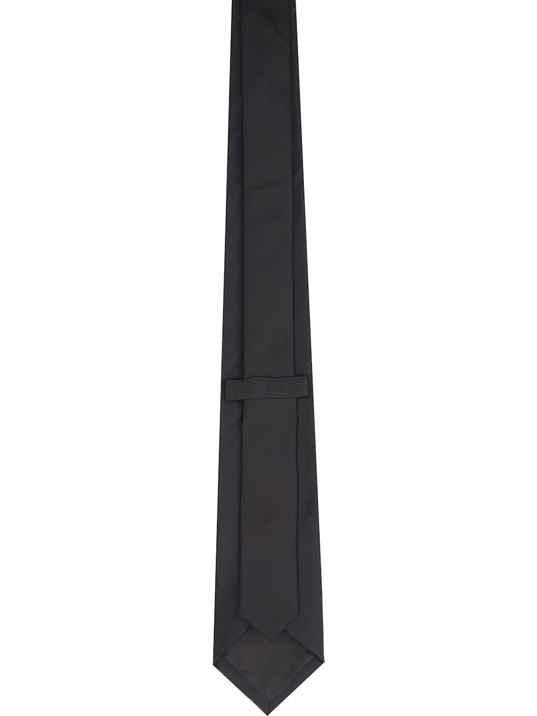 Black Silk Twill Tie - 2