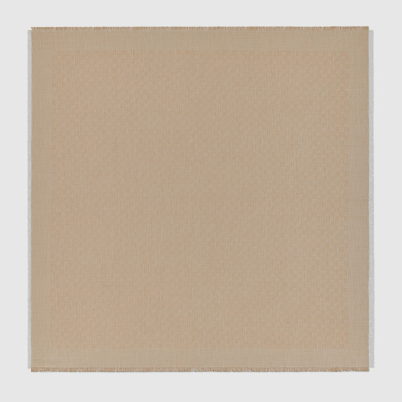 GG denim-effect shawl 1