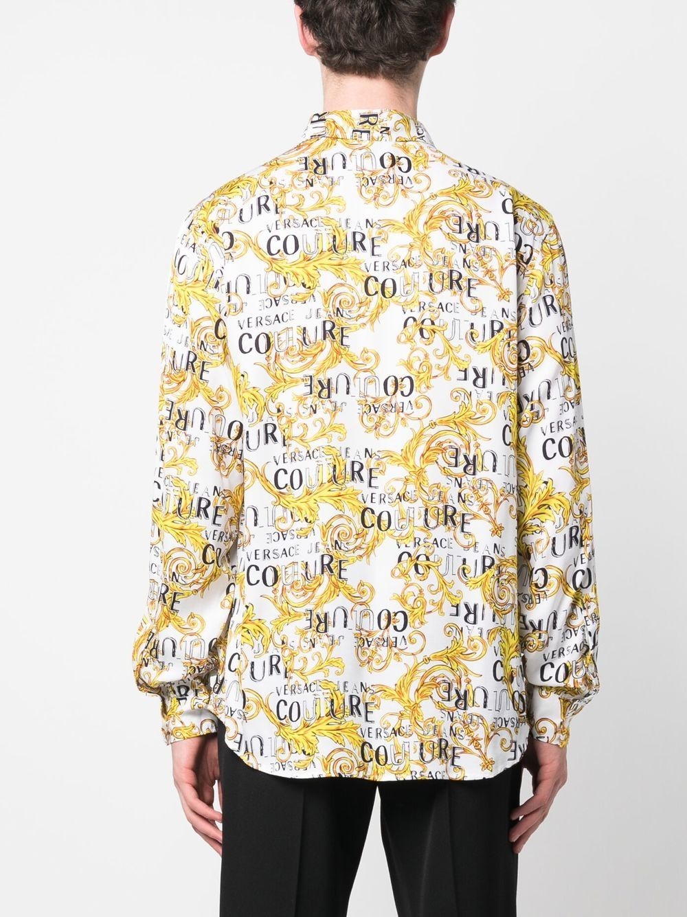 signature-barocco-print shirt - 4