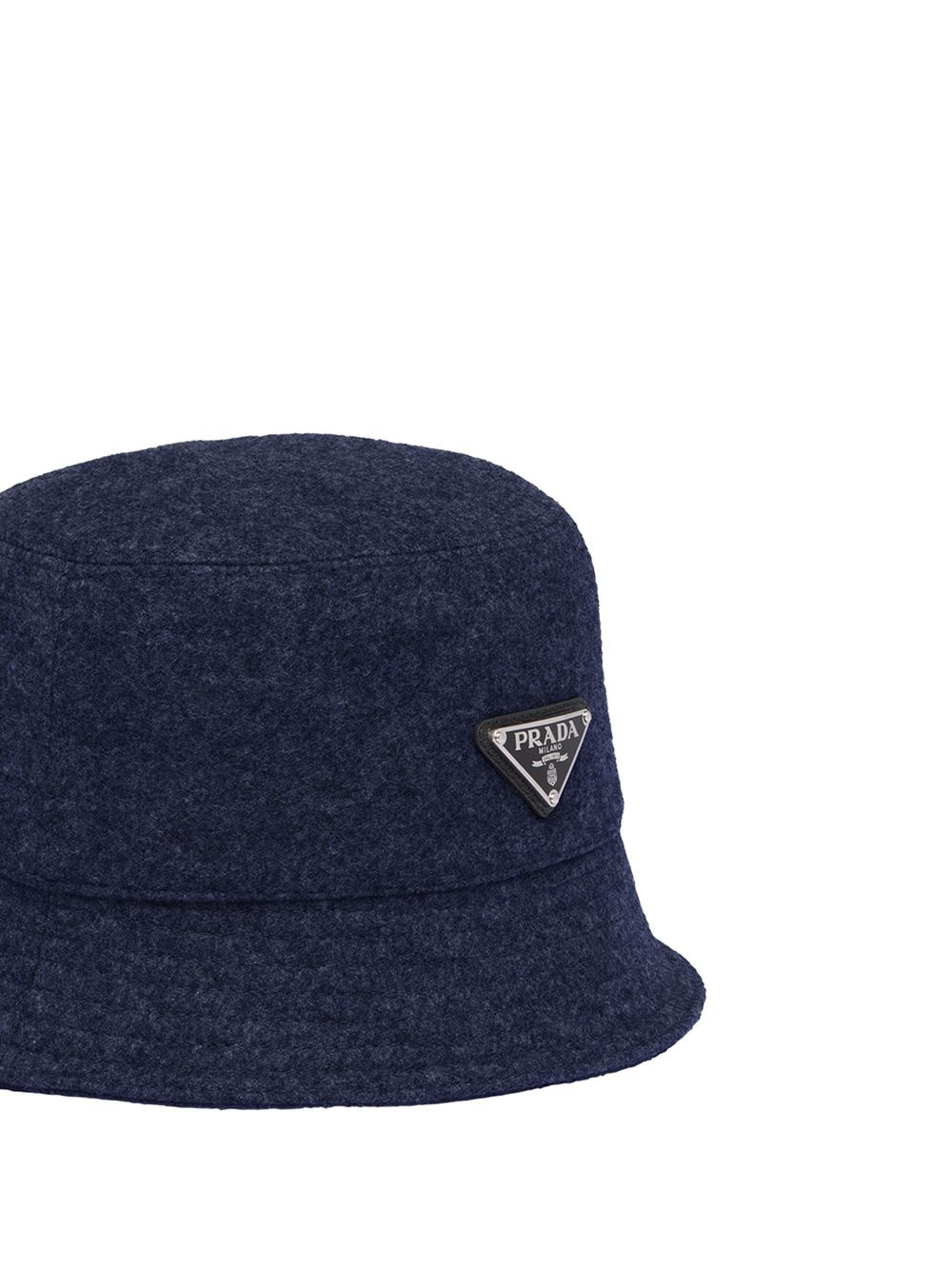logo plaque wool bucket hat - 2