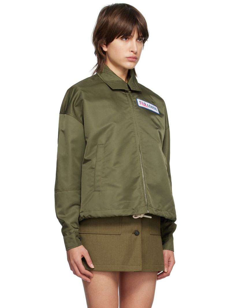 Green Upside Down Bomber Jacket 2