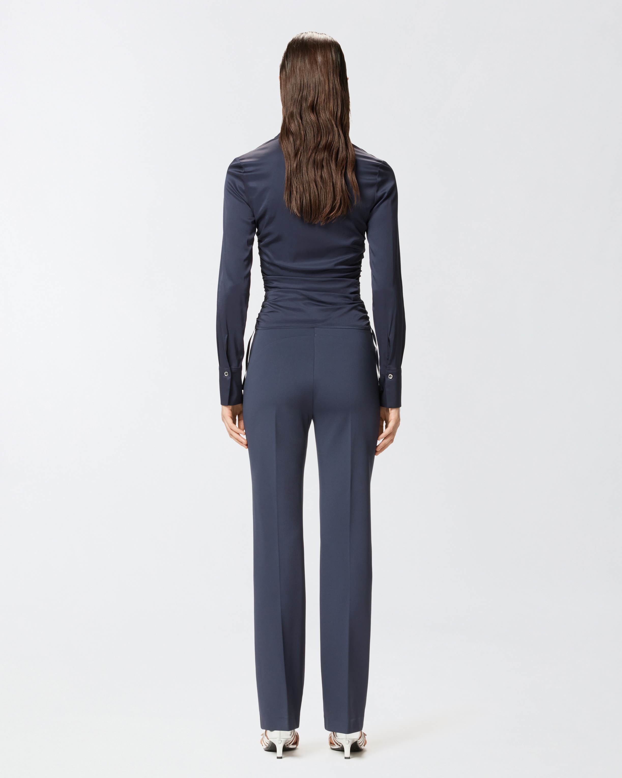 ELEGANT HIGH-WAISTED FLARED TROUSERS - 4