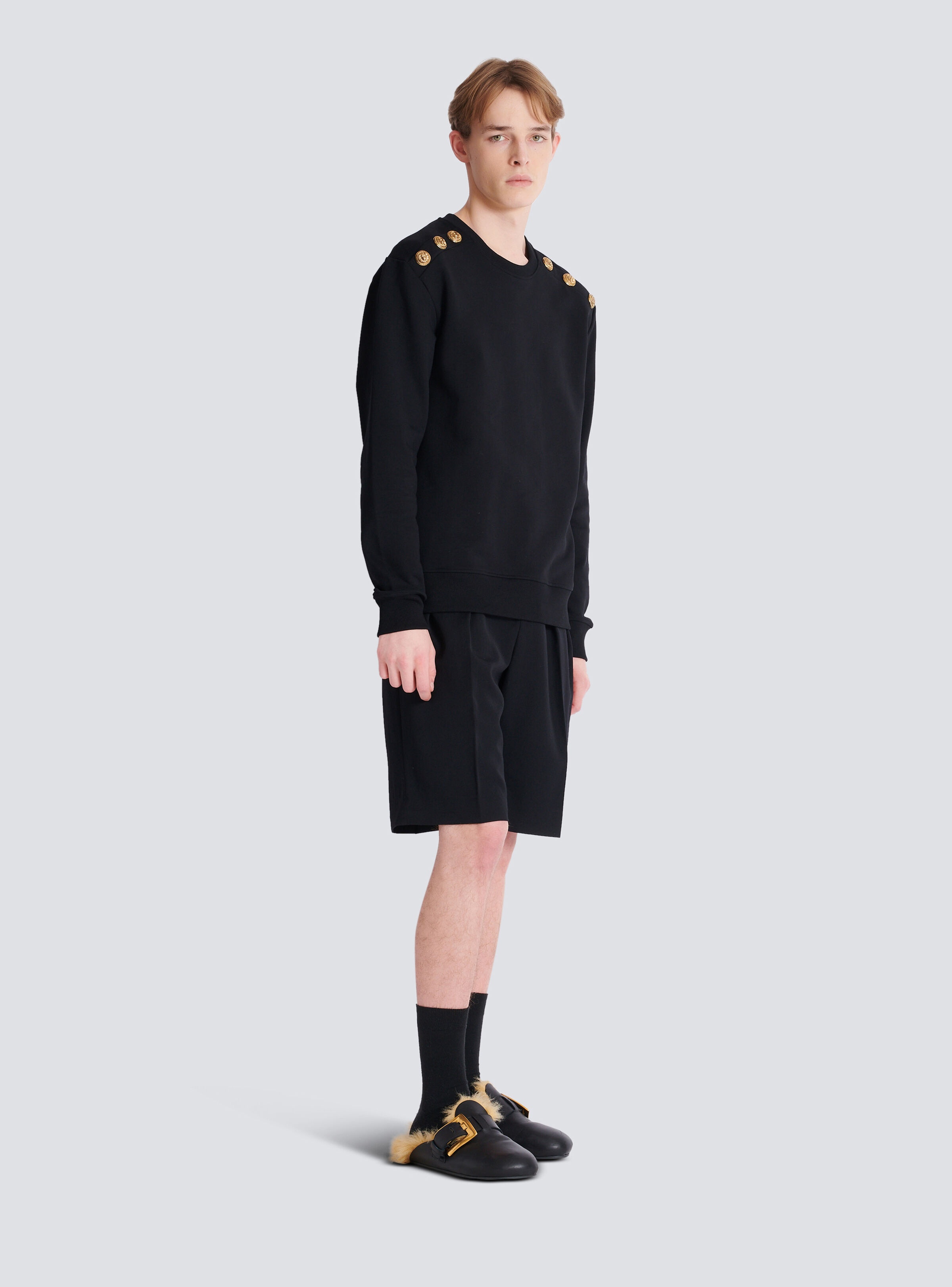 Sweater with Chain Lion buttons - 3
