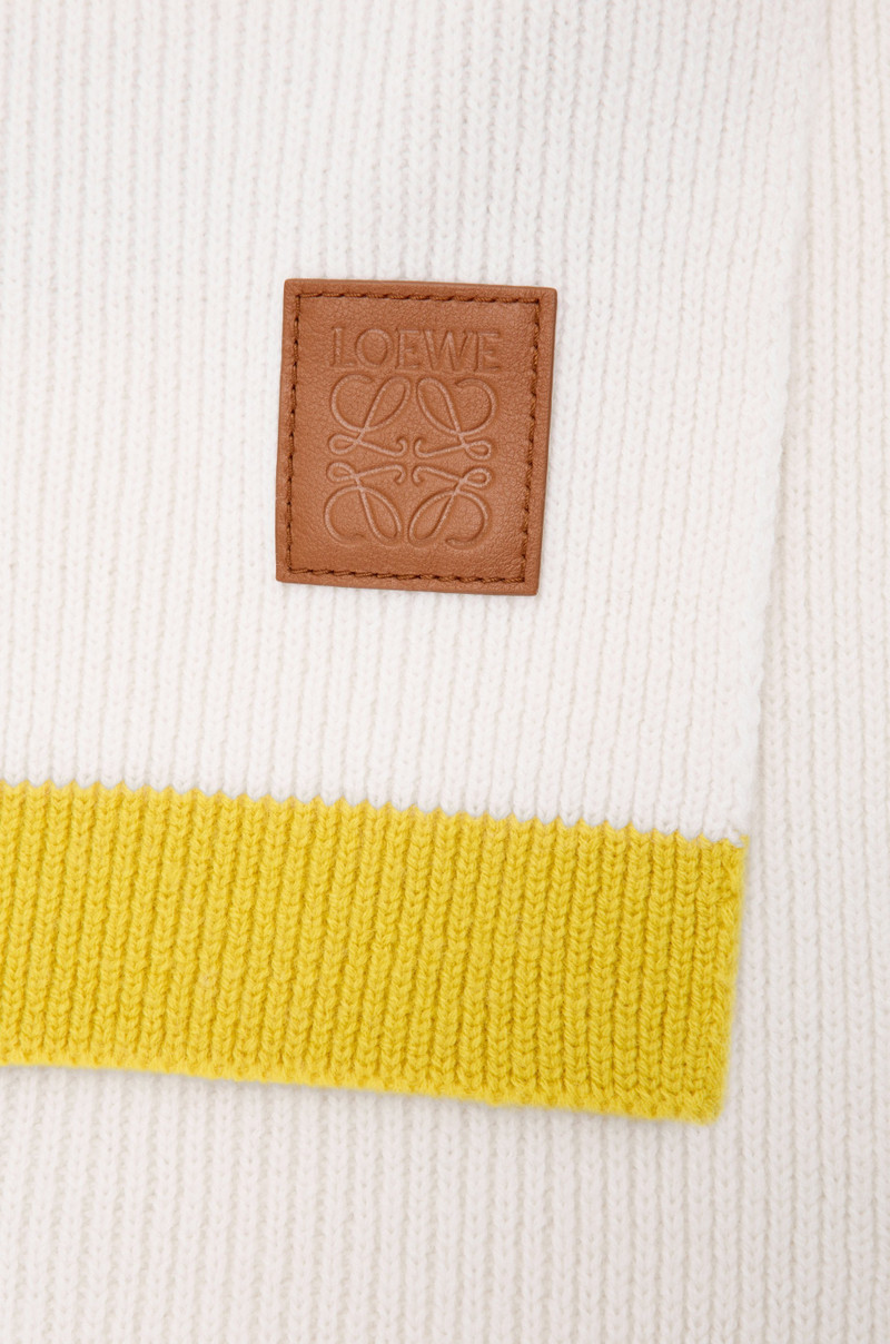 Asymmetric scarf in wool 4