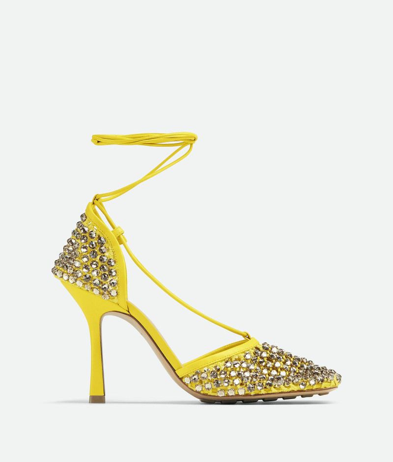 sparkle stretch lace-up sandal - 1