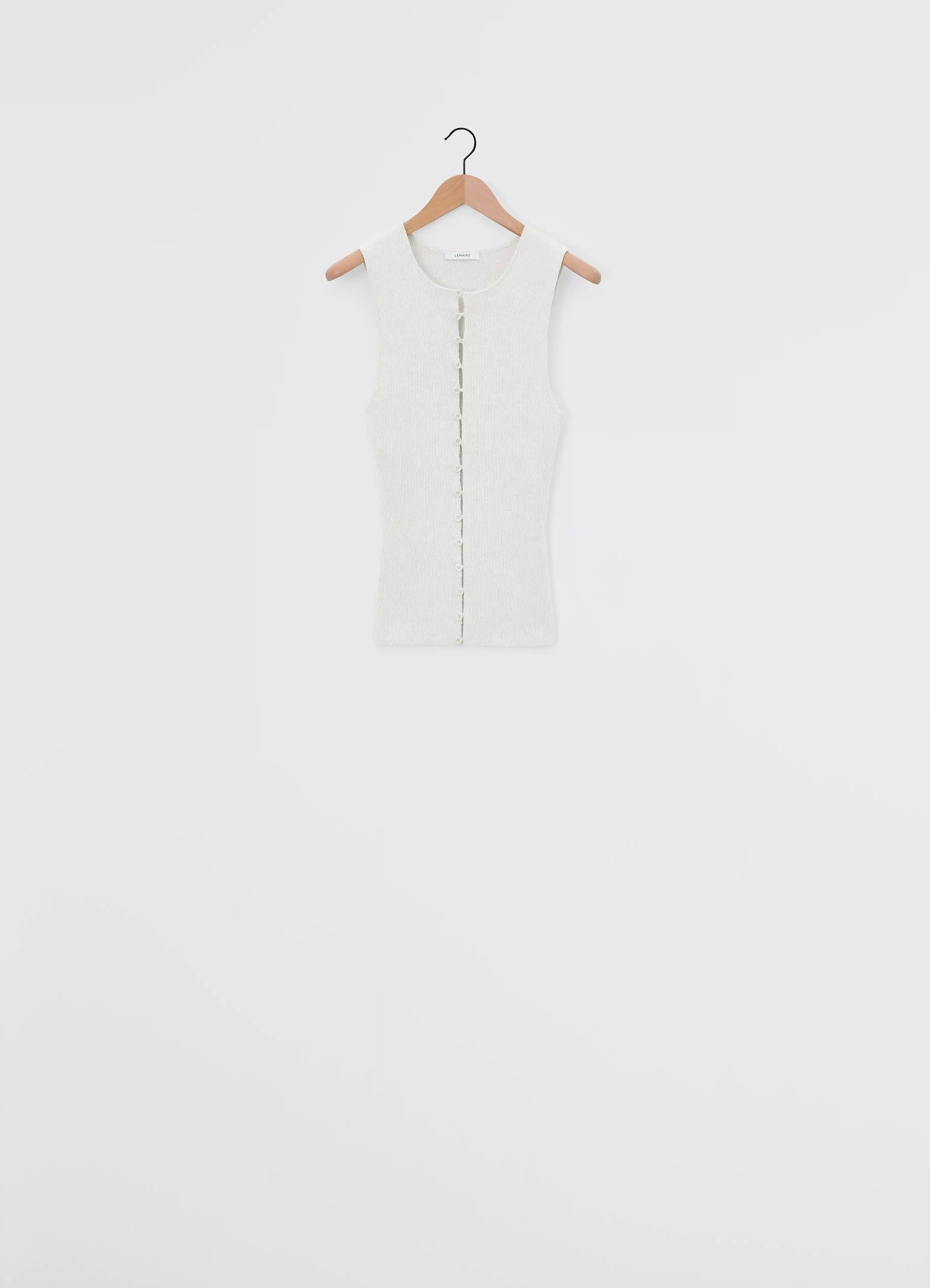 SLEEVELESS FITTED CARDIGAN - 3