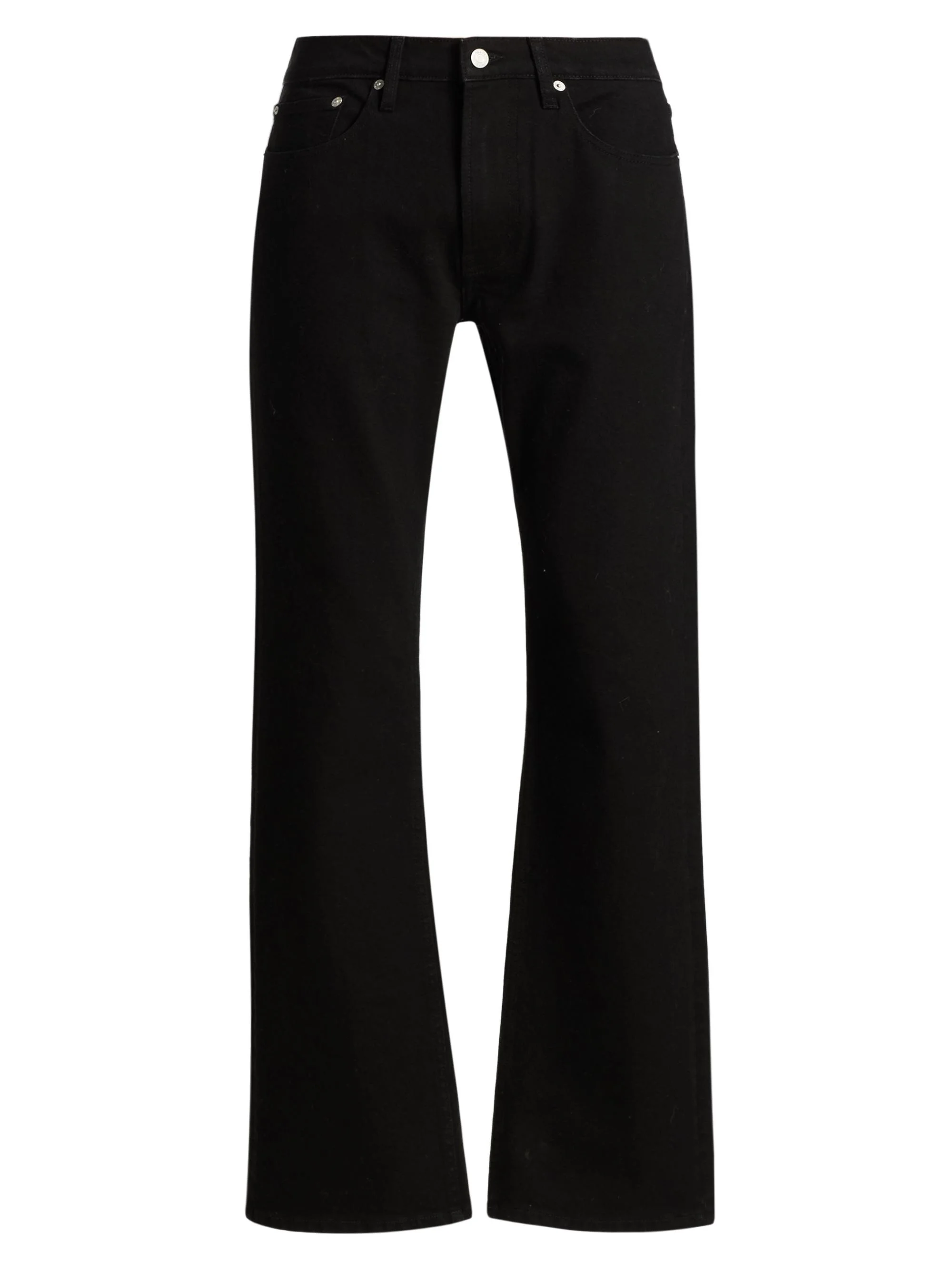 Men's Stretch Mid-Rise Bootcut Jeans - Black - 1