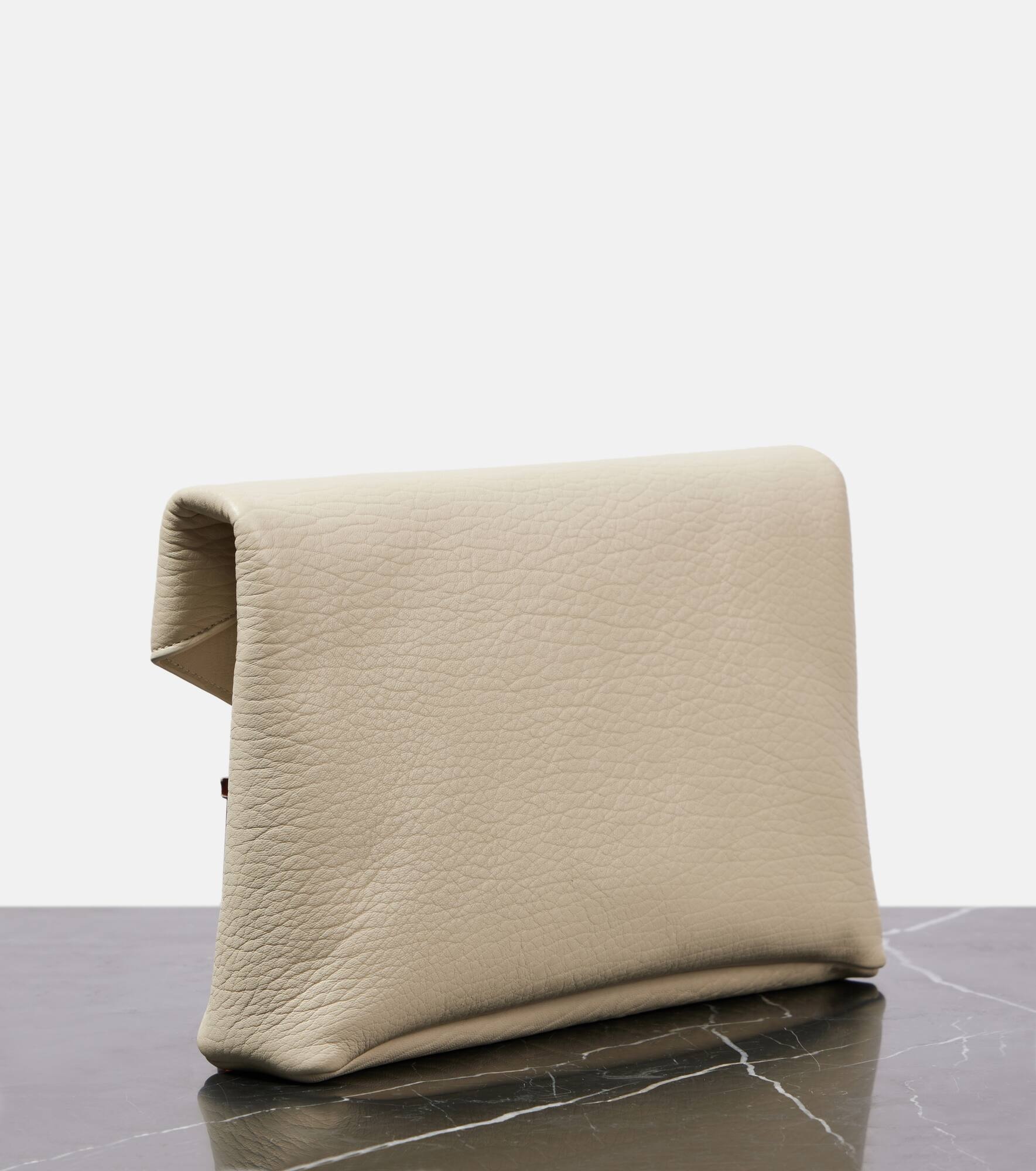 Cassandre Large leather clutch - 4