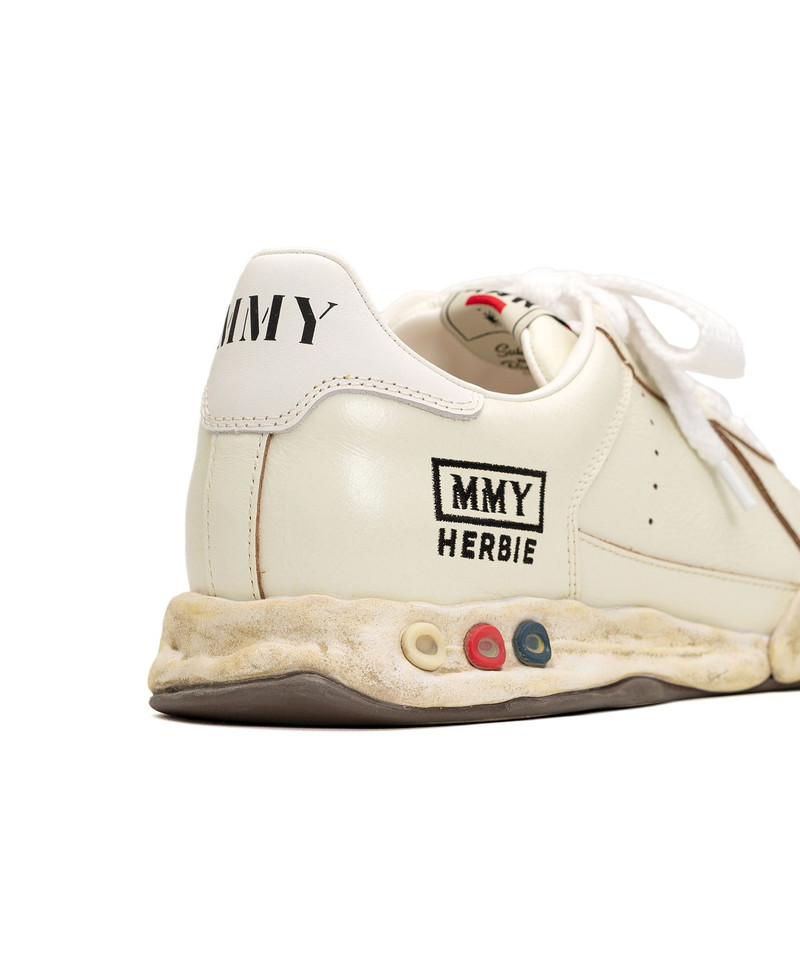 "HERBIE" OG Sole Wrinkled Leather Low-top Sneaker 10