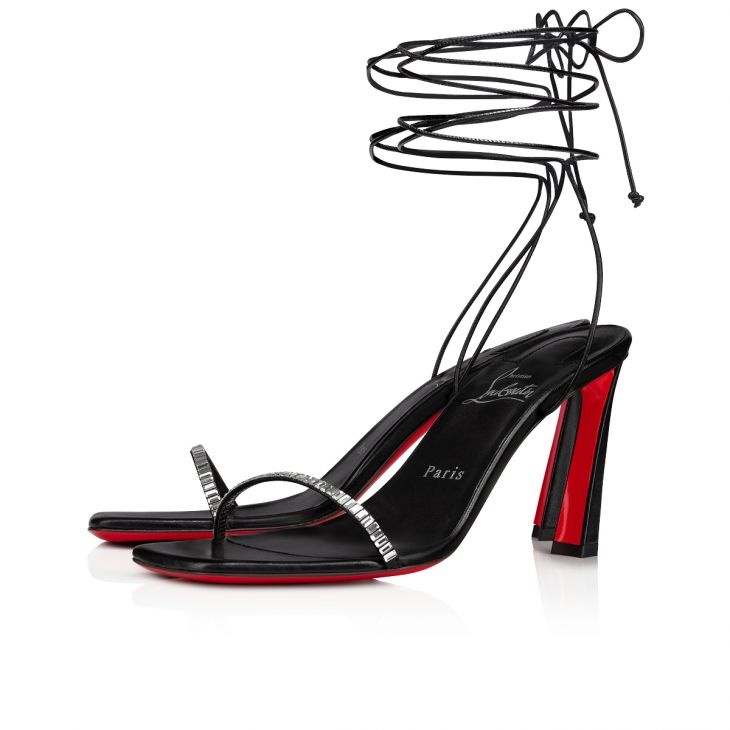 Condora Sandal - 85 mm Sandals - Leather - Black - Christian Louboutin