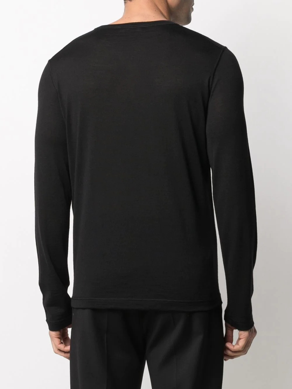 crew neck long-sleeve jumper - 4