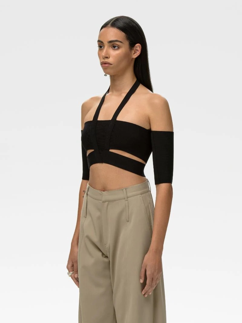 OFF SHOULDER KNIT TOP - 4