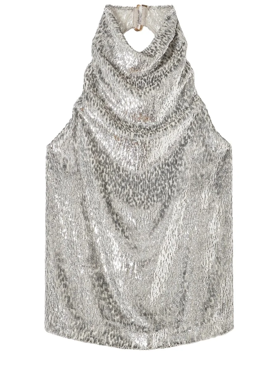 SILK BLEND FIL COUPE SLEEVELESS TOP - 1