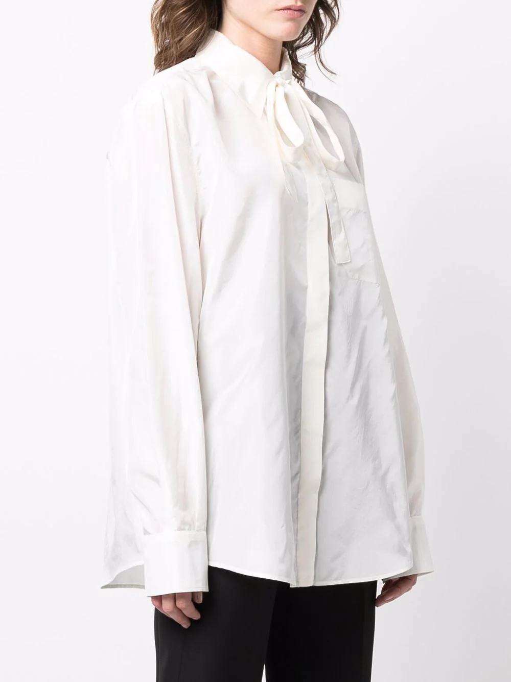 long-sleeve button-fastening shirt - 3