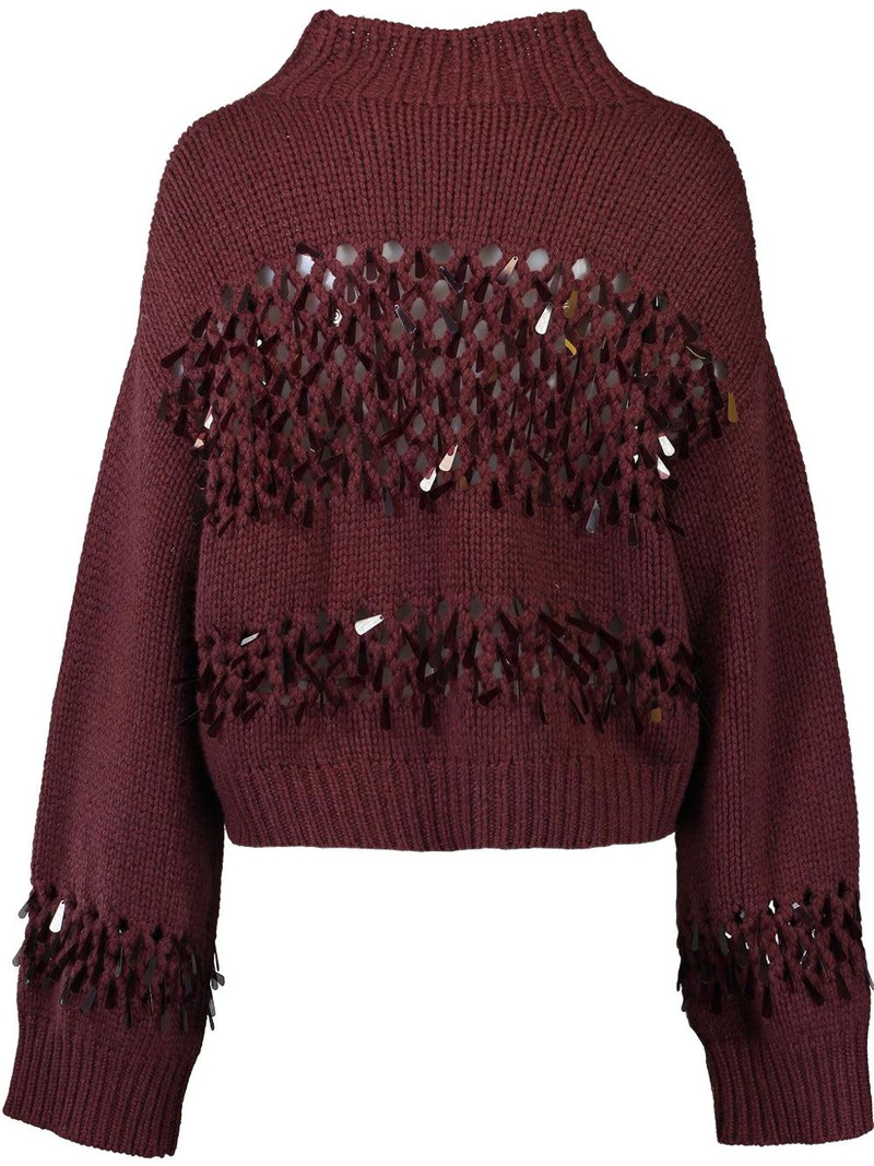 Brunello Cucinelli sequin-embellished sweater outlook